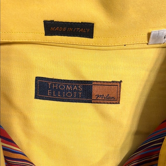 Striped Purple Red Blue Casual Button Down Shirt - Picture 2 of 5